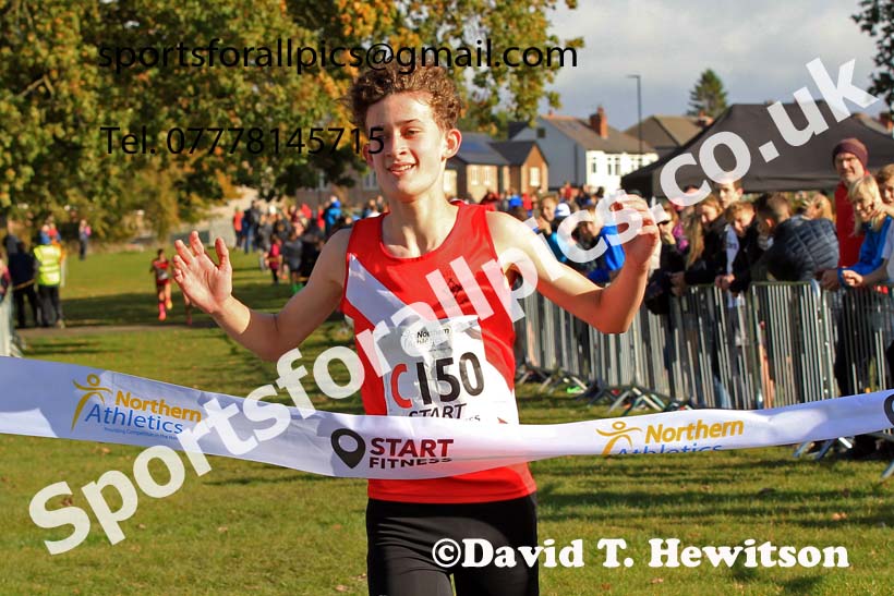 Boys under-15s 2022 Northern Cross Country Relays, Graves Park, Sheffield. Photo: David T. Hewitson/Sports for All Pics